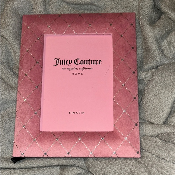 Juicy Couture Pink and Silver Photo Frame 5” x 7” - Picture 1 of 4